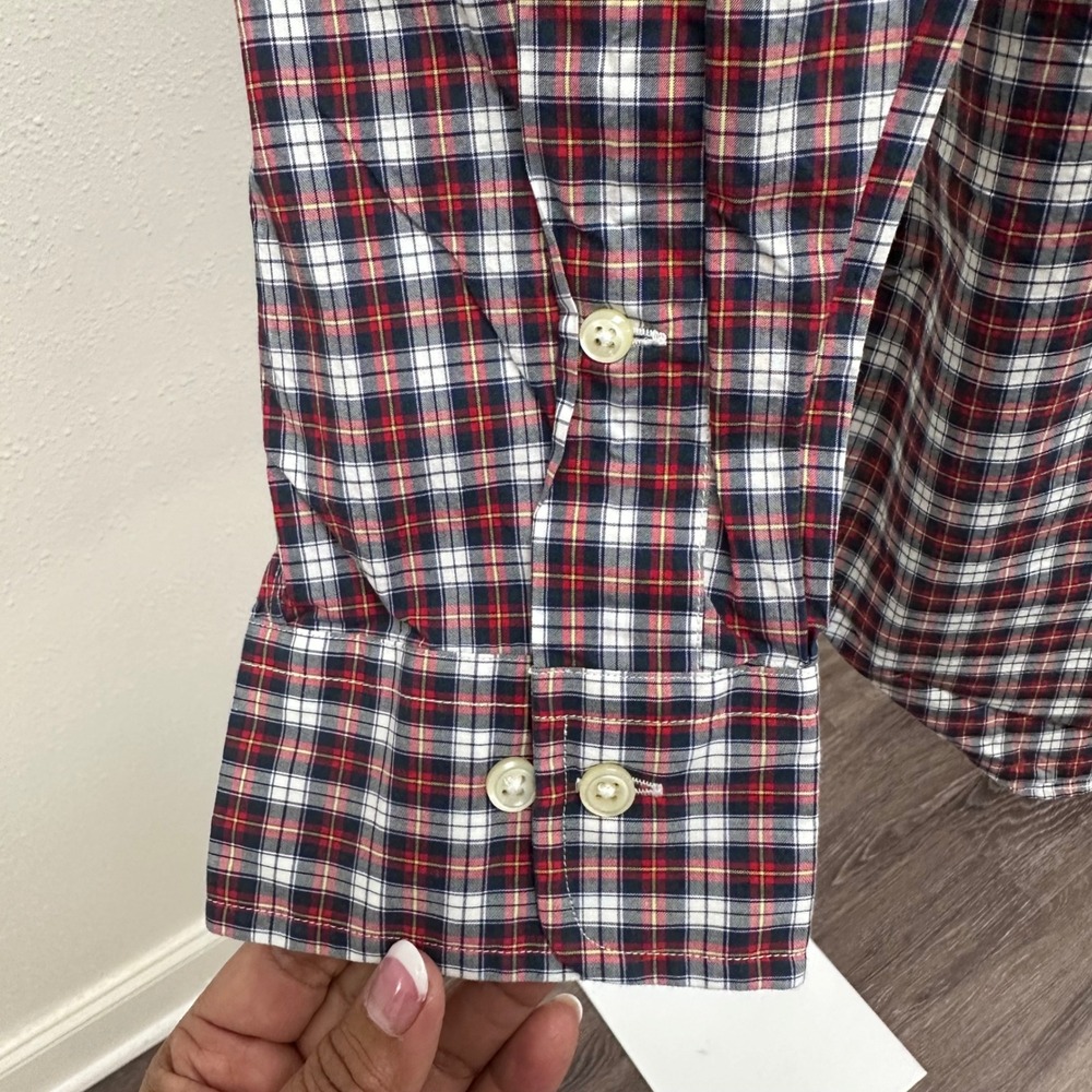 Ralph Lauren Plaid Button Down Shirt Long Sleeve Classic Fit Size 17 - Picture 7 of 12